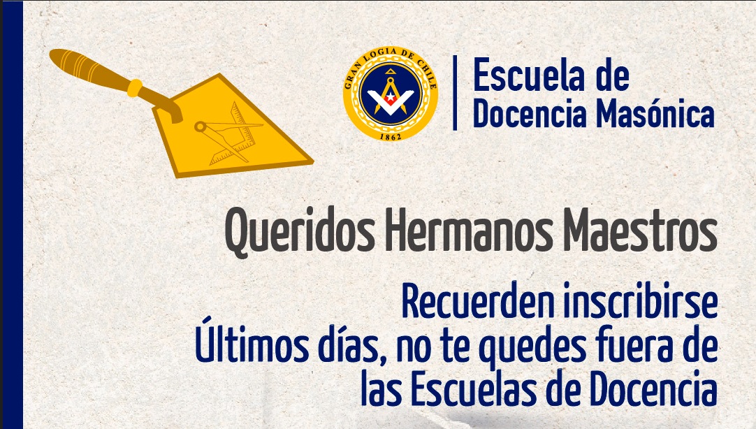 Flyer 3: Queridos Hermanos Maestros - Recordatorio