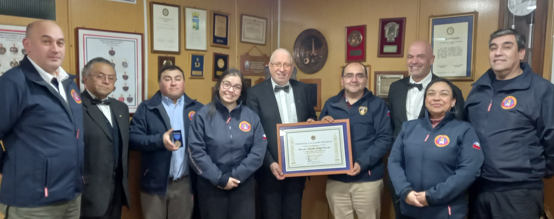 Valle de Ancud reconoce a bombero con más de 62 años de servicio